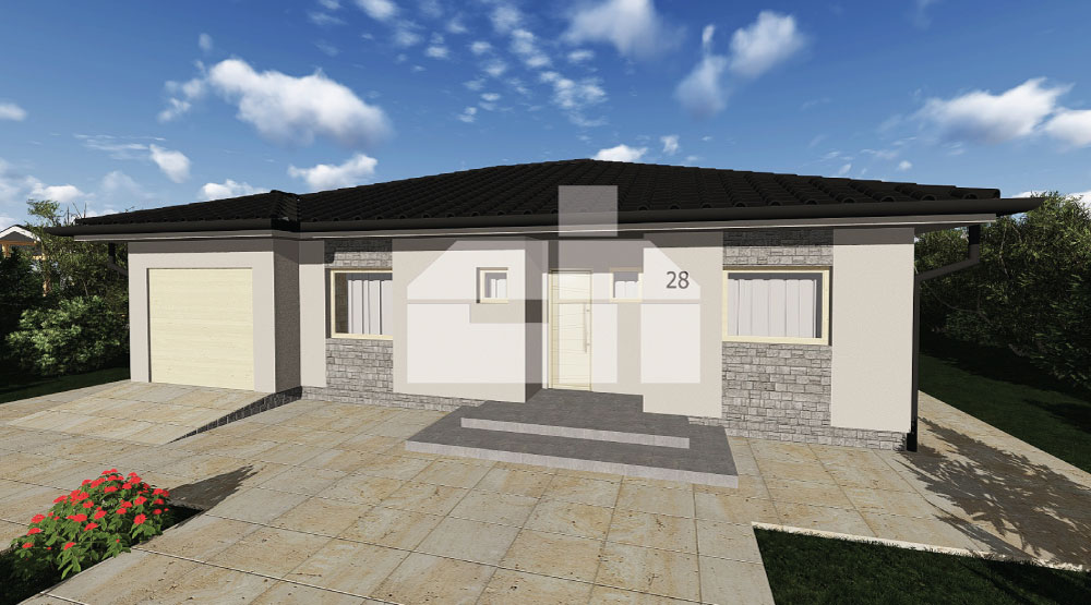 Bungaló 3 hálószobával és garázzsal, sz.28